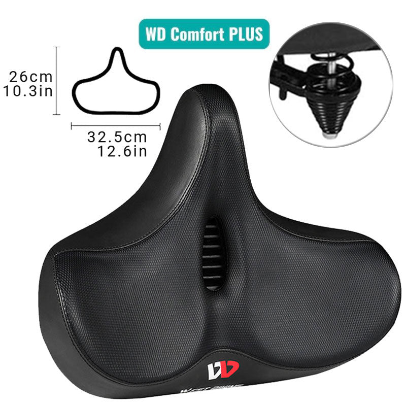 RideEase - Extra breiter &amp; atmungsaktiver bequemer Fahrradsattel, ergonomischer Fahrradsitz