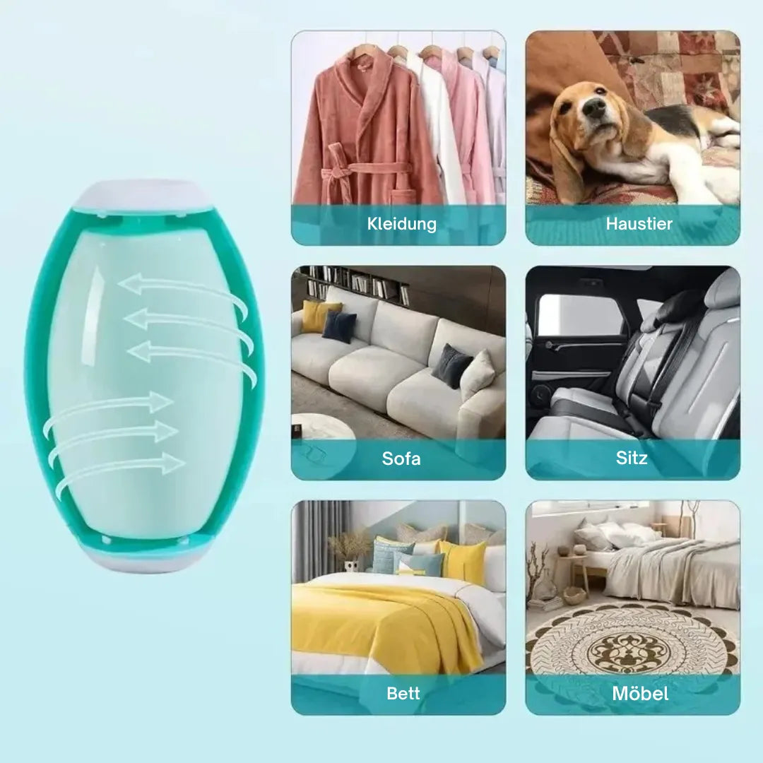 Waschbarer Tierhaarroller | Entfernt Hunde- &amp; Katzenhaare