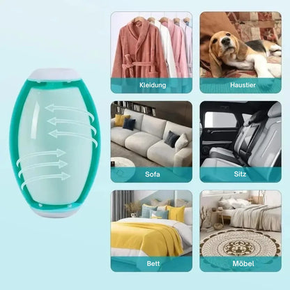 Waschbarer Tierhaarroller | Entfernt Hunde- &amp; Katzenhaare