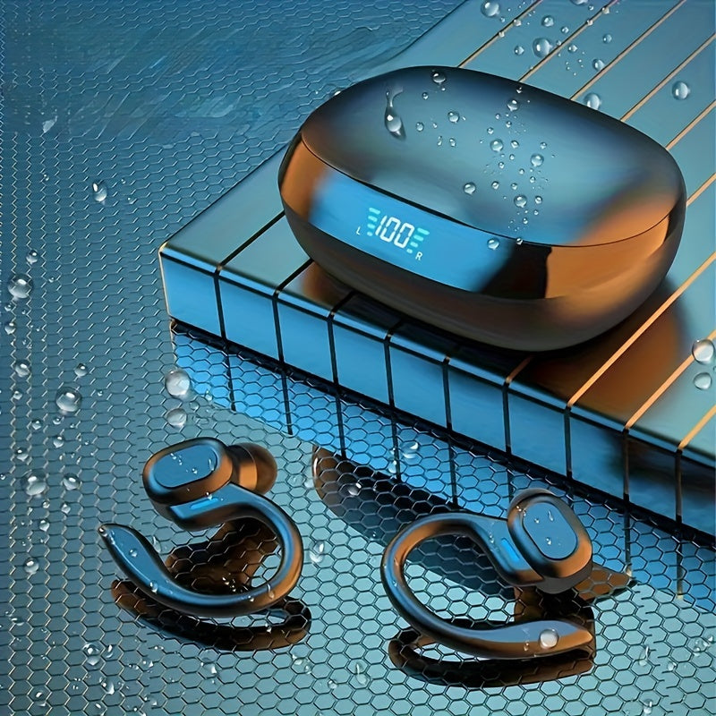 Kabellose Bluetooth-Ohrhörer mit LED-Anzeige und Ladeetui