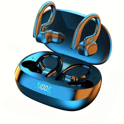 Kabellose Bluetooth-Ohrhörer mit LED-Anzeige und Ladeetui