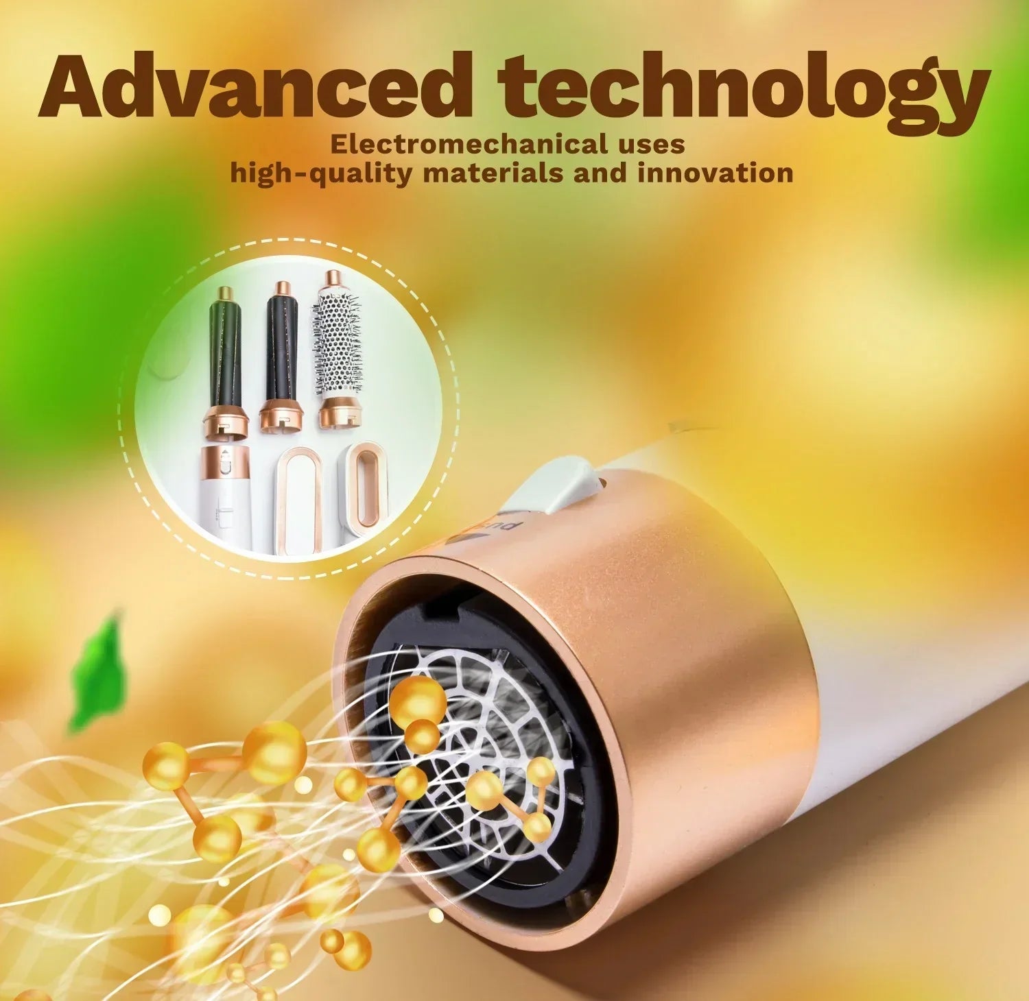 Premium 5-in-1 Haarglätter &amp; Styler – Locken, Wellen, Glätten, Trocknen &amp; Bürsten