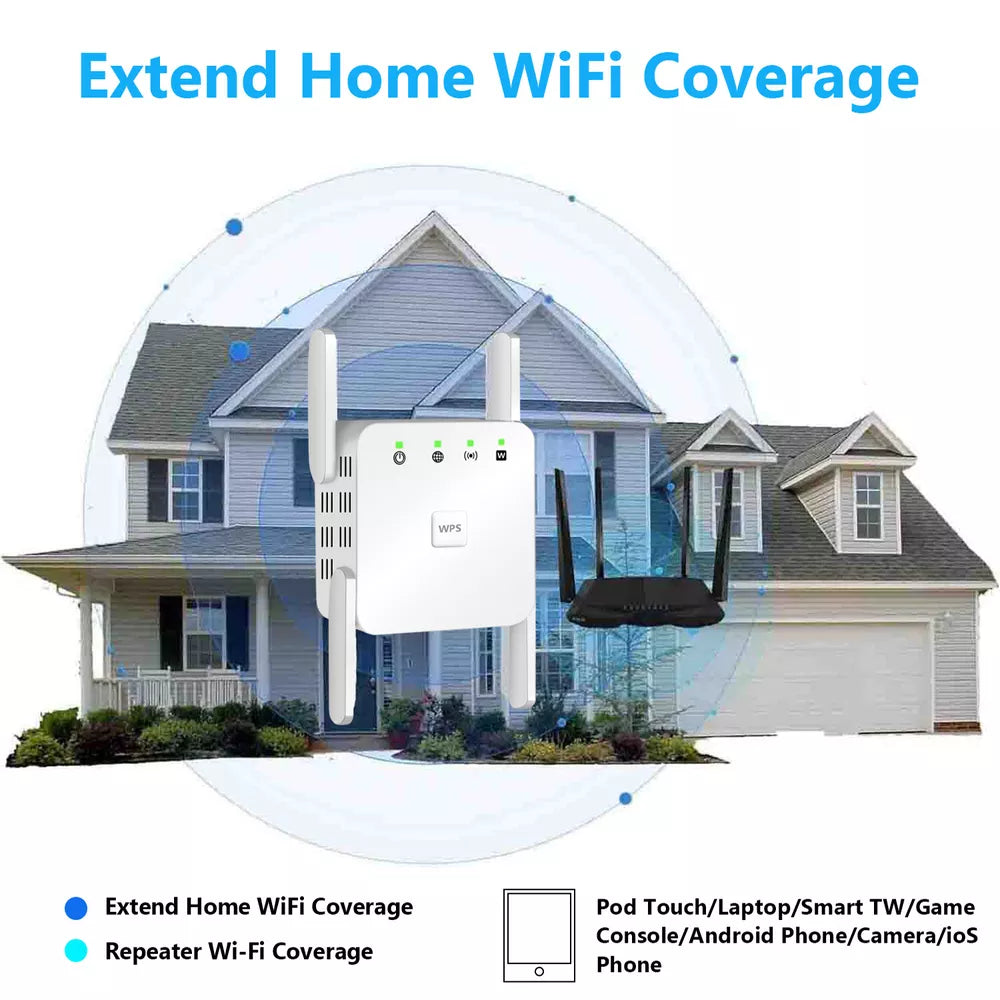 5G Repeater WiFi Langstrecken 1200Mbps Wifi Extender Router Signal Wi fi Verstärker Netzwerk Wi-fi Booster 2.4G Wi-fi Repeater