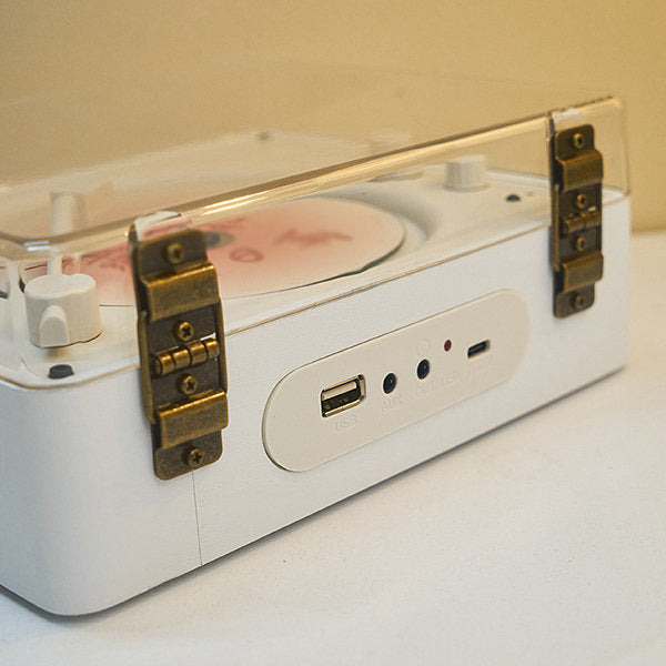 Retro-CD-Player mit Bluetooth, USB &amp; Stereo-Lautsprechern – Klassischer Musik-Player