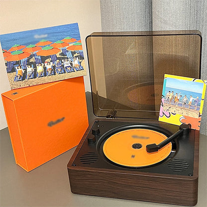 Retro-CD-Player mit Bluetooth, USB &amp; Stereo-Lautsprechern – Klassischer Musik-Player