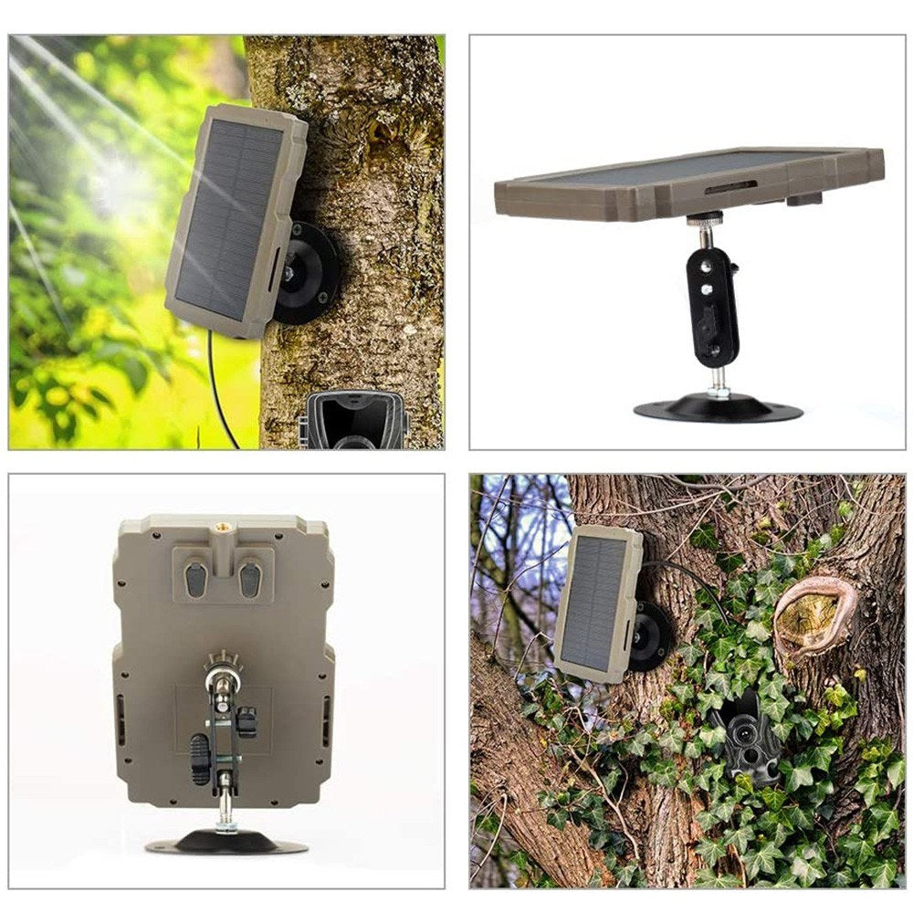 Solarbetriebene Trail-Spielkamera-Kit - 3000mAh wiederaufladbarer Charger für Jagdkameras (6V-12V)