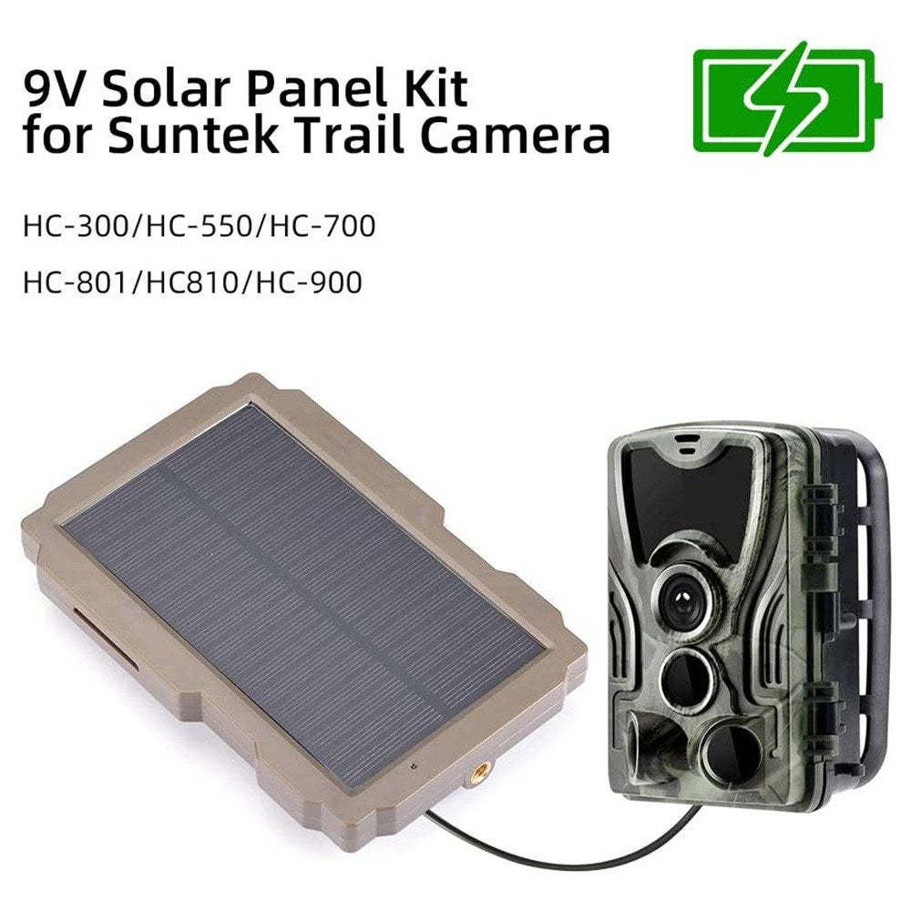 Solarbetriebene Trail-Spielkamera-Kit - 3000mAh wiederaufladbarer Charger für Jagdkameras (6V-12V)