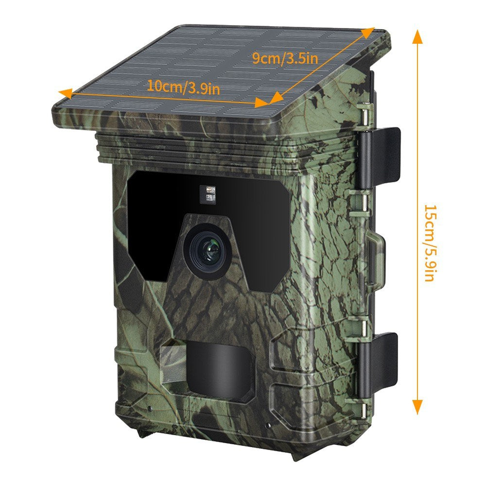 4G Solar Jagdkamera mit 2,0-Zoll-TFT, 2K 30MP, Infrarot, APP Fernbedienung &amp; Online-Video