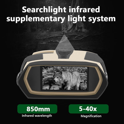 Wasserdichte IP65 Nachtsichtferngläser mit Kamera, 4X Optisch &amp; 8X Digitalzoom, 3 LCD, 2.5K Video, 3W IR für Jagd &amp; Outdoor