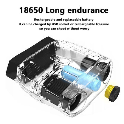 Wasserdichte IP65 Nachtsichtferngläser mit Kamera, 4X Optisch &amp; 8X Digitalzoom, 3 LCD, 2.5K Video, 3W IR für Jagd &amp; Outdoor