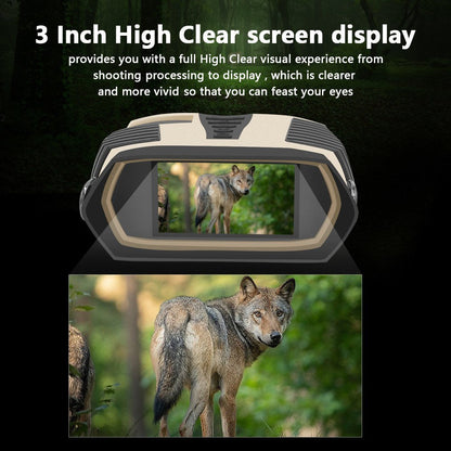 Wasserdichte IP65 Nachtsichtferngläser mit Kamera, 4X Optisch &amp; 8X Digitalzoom, 3 LCD, 2.5K Video, 3W IR für Jagd &amp; Outdoor