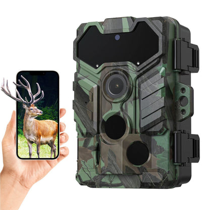 32MP WiFi Jagd- &amp; Trail-Kamera: Hochauflösende Tierbeobachtung, Infrarot, IP66 wasserdicht, PIR-Bewegungserkennung