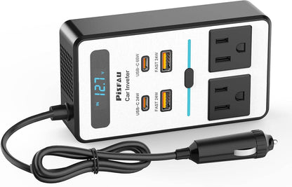 Zelara Auto Wechselrichter 12V auf 220V AC mit USB