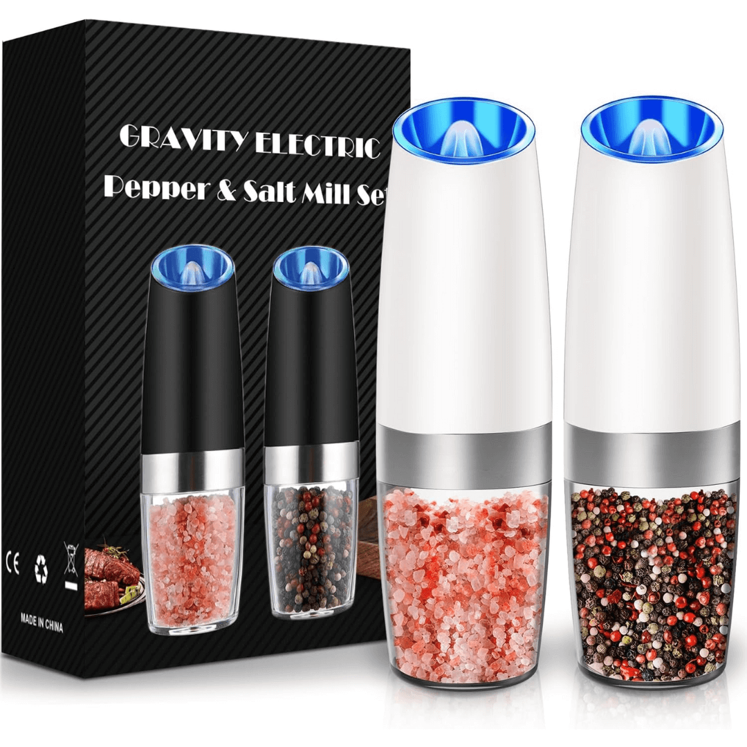Elektrische Pfeffermühle &amp; Salzmühle Set - Wiederaufladbar