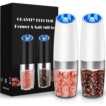 Elektrische Pfeffermühle &amp; Salzmühle Set - Wiederaufladbar