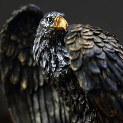 Majestätische Adler-Skulptur aus Bronze