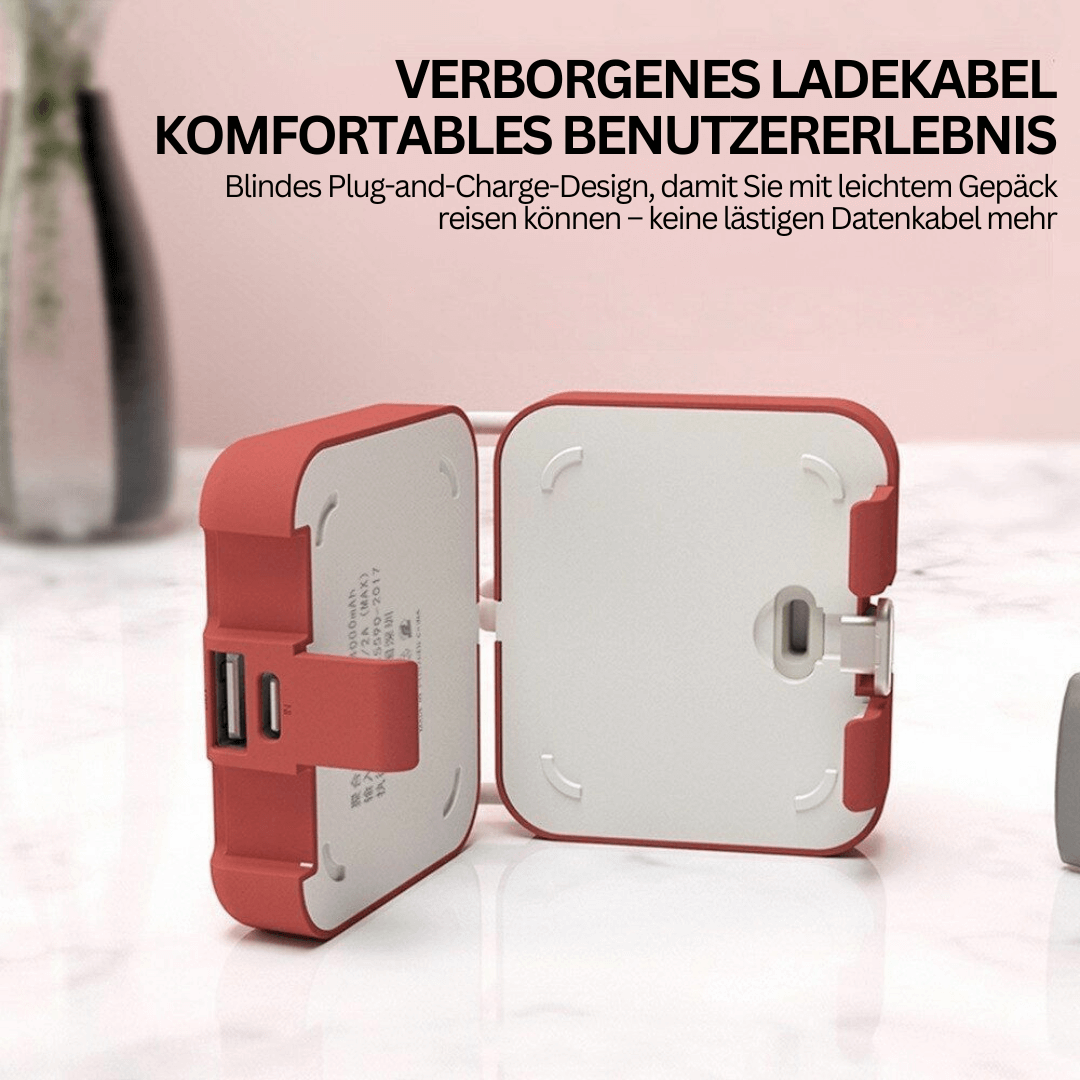 Faltbare Powerbank 4000mAh - Kompakt &amp; Leistungsstark