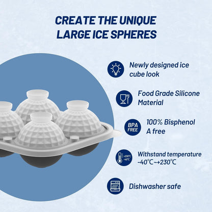 Kugelförmige Eiswürfelform aus Silikon