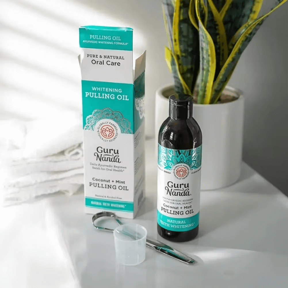 Mundöl mit 7 ätherischen Ölen &amp; Vitaminen für gesunde Mundpflege