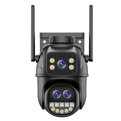 Guudgo 4K 8MP WiFi Außen Sicherheitskamera, 5X Zoom, Nachtsicht, Bewegungserkennung, 2-Wege Audio, IP66 wasserdicht, drahtlose PTZ Überwachung