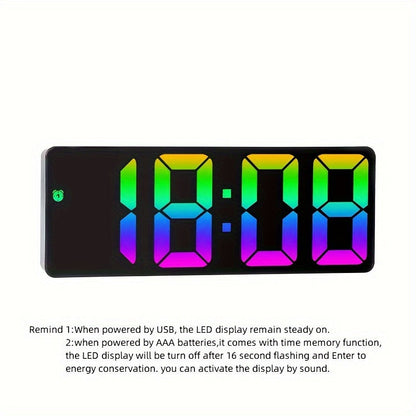 Bunte LED Digitaluhr – Für einen fröhlichen Start in den Tag