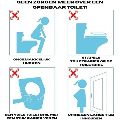 Hygienische Einweg-Toilettensitzauflagen