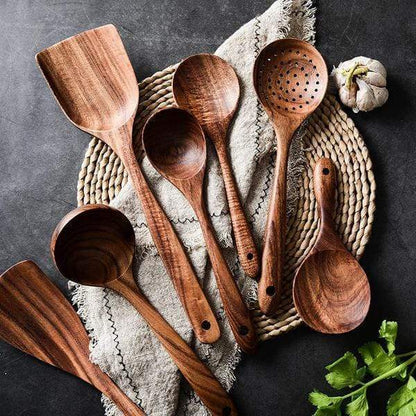 Holz-Küchenhelfer-Set - Natürlich &amp; Langlebig
