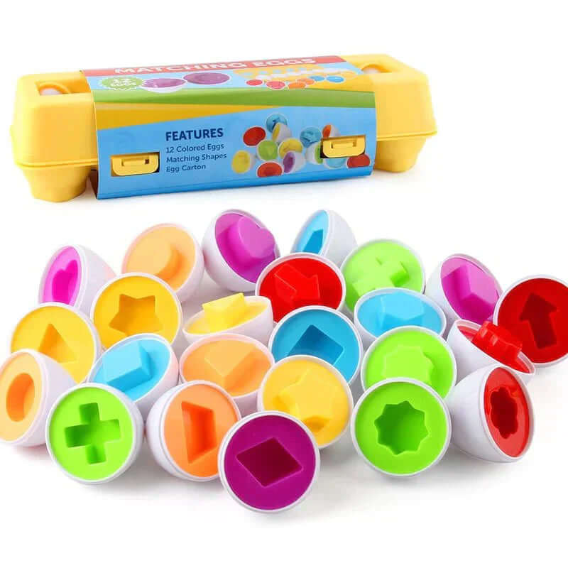 Lernspiel-Eier Set - Farben &amp; Formen für Kleinkinder