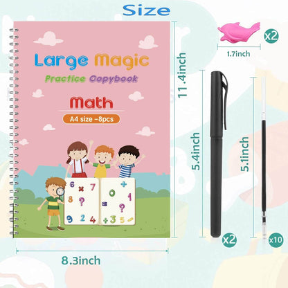 Kinder Schreibheft Set - Zahlen, Buchstaben &amp; Zeichnen