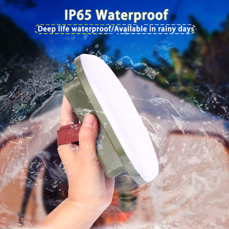 80W LED Solar Campinglampe mit Magnet &amp; Zoom