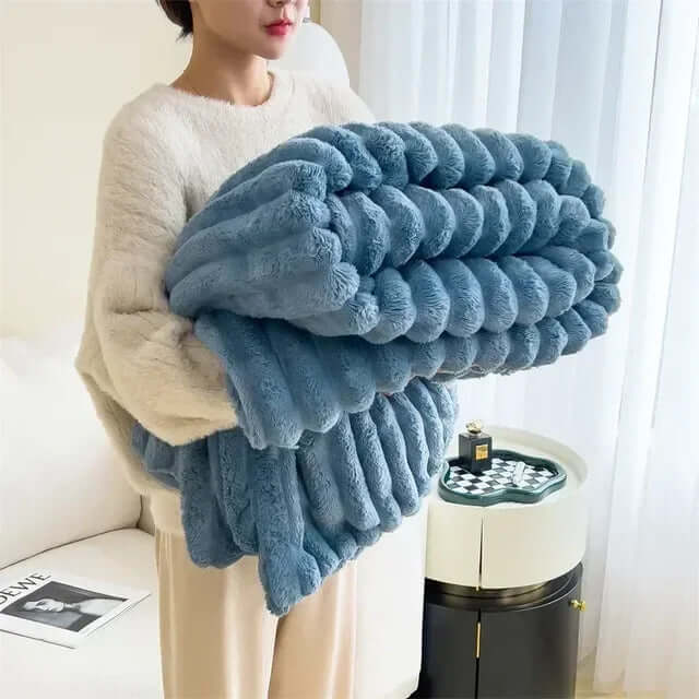 Riesige Kuscheldecke aus Plüsch - Extraweich &amp; Warm
