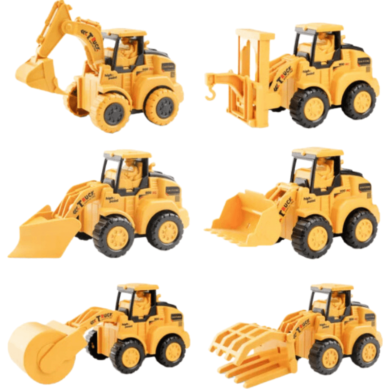 Kinder-Bagger Set - 3er oder 6er Set - Bauspaß garantiert