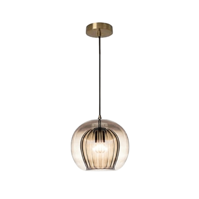 Moderne Hängeleuchte, Aluminium &amp; Glas, LumaLite