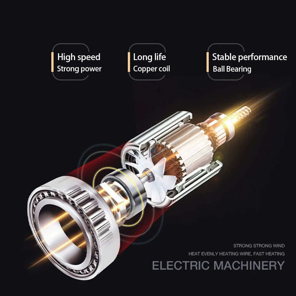 2400W Haartrockner mit Ionen-Technologie - Schnelltrocknend &amp; schonend