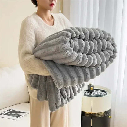 Kuschelige Plüschdecke für Gemütlichkeit