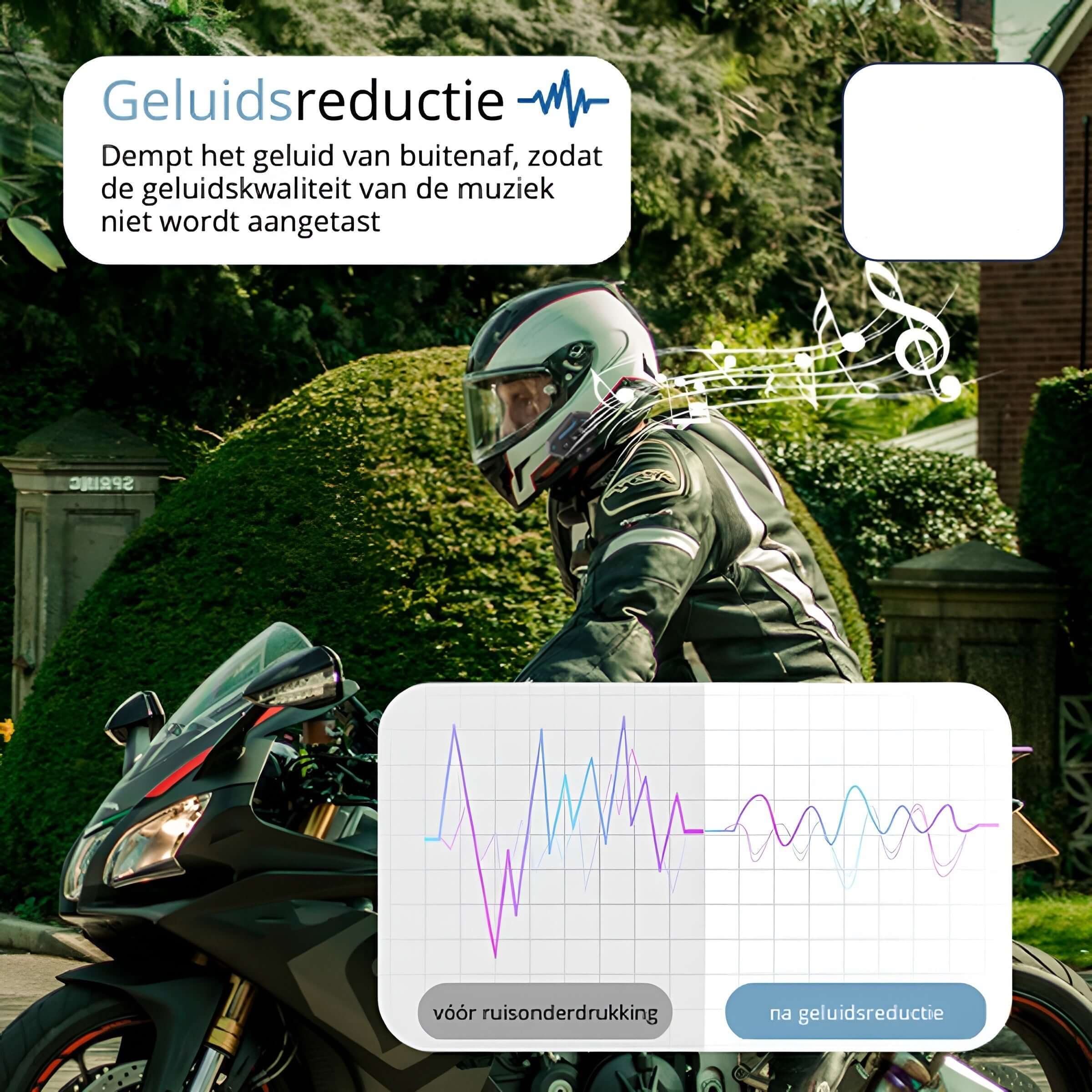 Kabelloses Motorradhelm Headset