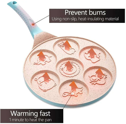 Pfannkuchenpfanne mit Tierformen - Antihaft