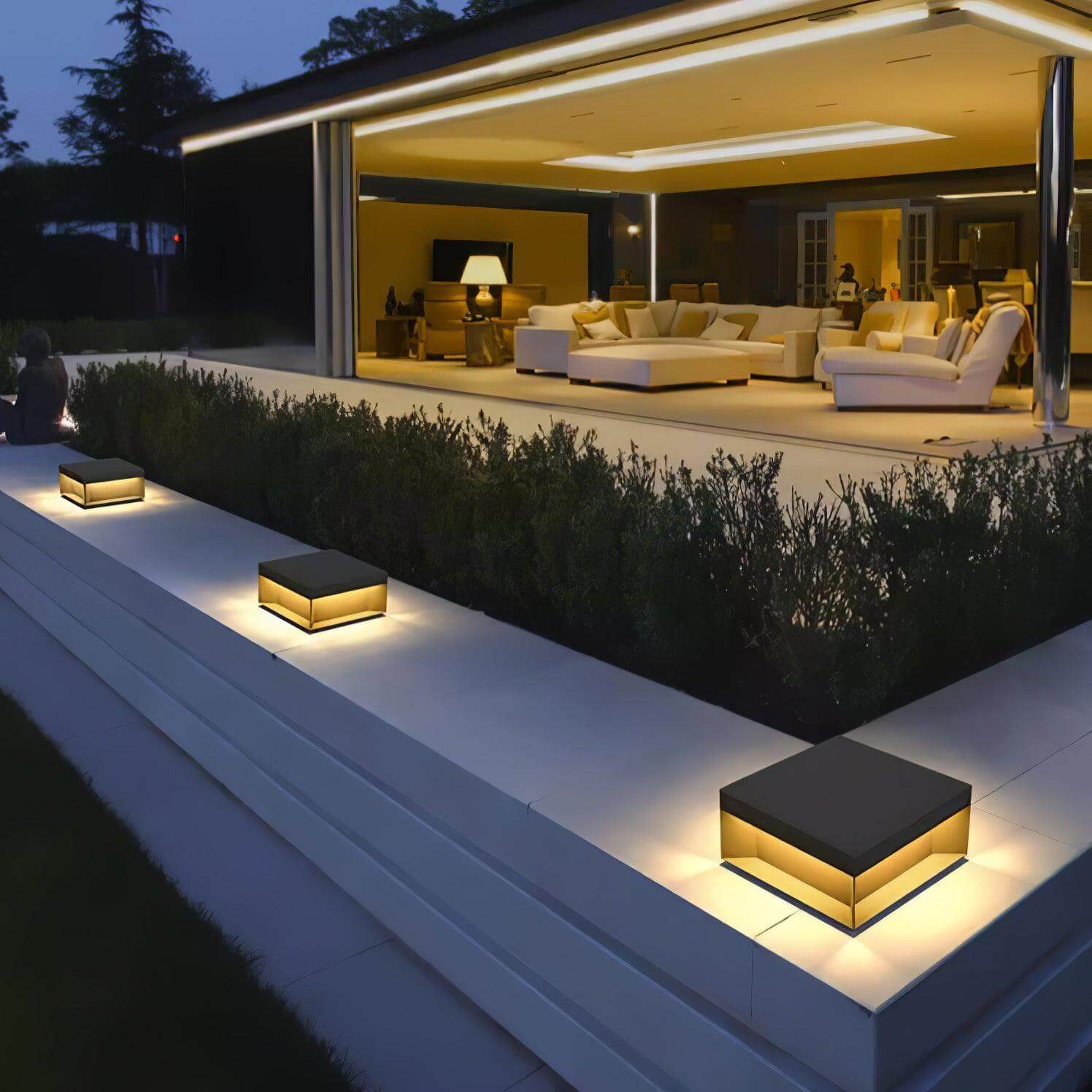 Solar-Außenpfostenleuchte - wetterfest