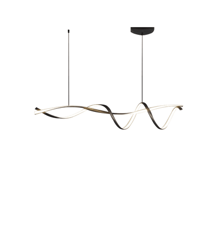 Moderner LED-Kronleuchter - Schwarz