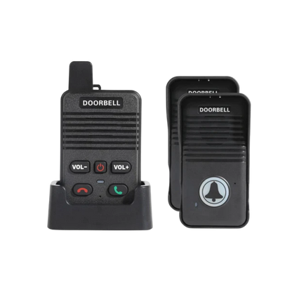 Wetterfeste Funkklingel mit Intercom &amp; Freisprechfunktion – Reichweite 1000ft, 8 Lautstärken, Mehrgerätefähig