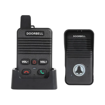 Wetterfeste Funkklingel mit Intercom &amp; Freisprechfunktion – Reichweite 1000ft, 8 Lautstärken, Mehrgerätefähig