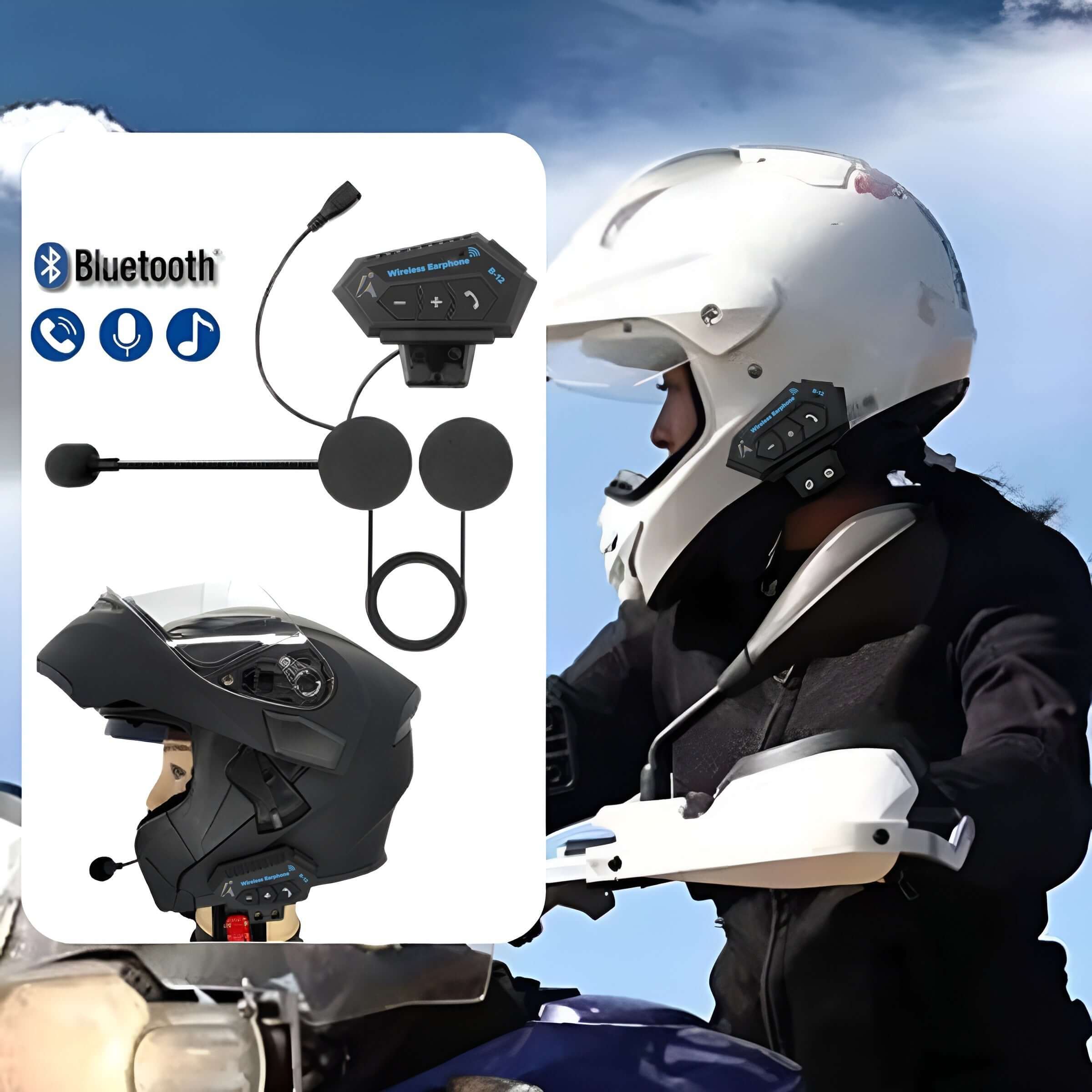 Kabelloses Motorradhelm Headset