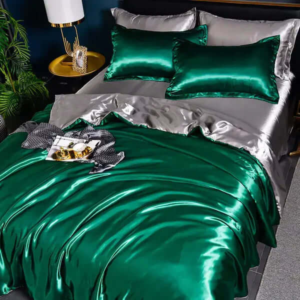 Satin Bettbezug Set - Luxuriös &amp; Weich