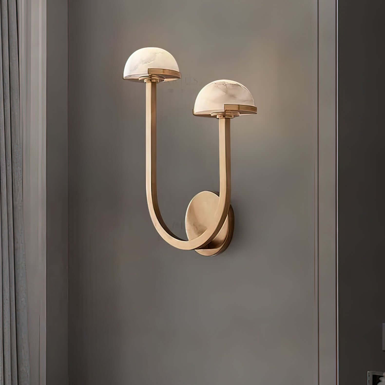 Pilz Alabaster Wandleuchte, Modernes Design