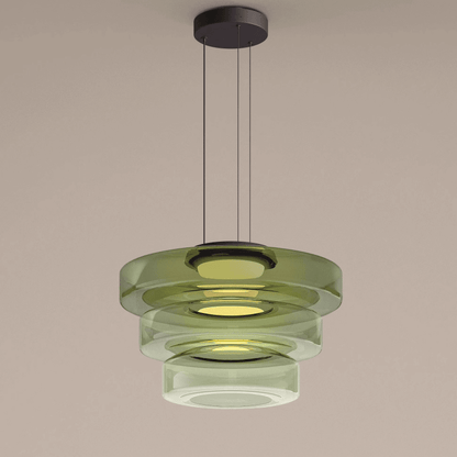 Moderne Glas-Hängeleuchte im Bauhaus-Stil