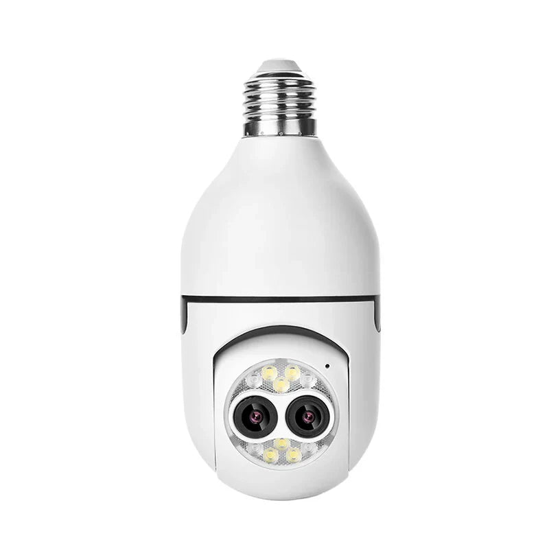 5X Zoom 2MP WiFi PTZ Glühbirnenkamera mit Nachtsicht, Audio Gegensprechanlage &amp; Alarm-Fernbedienung