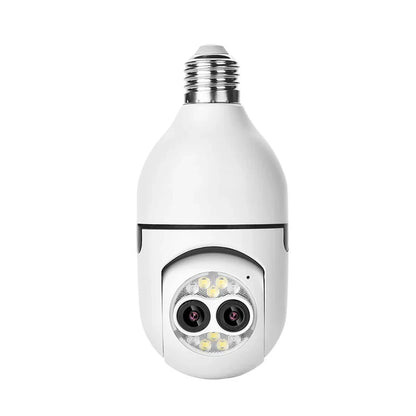 5X Zoom 2MP WiFi PTZ Glühbirnenkamera mit Nachtsicht, Audio Gegensprechanlage &amp; Alarm-Fernbedienung