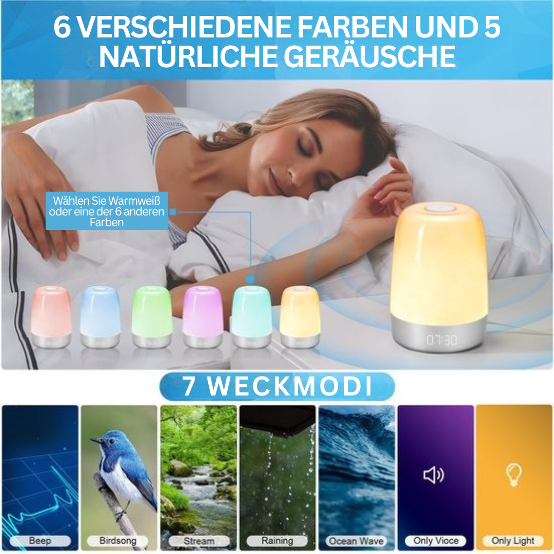 Wake-up-Light mit Naturklängen – Entspannter Morgen