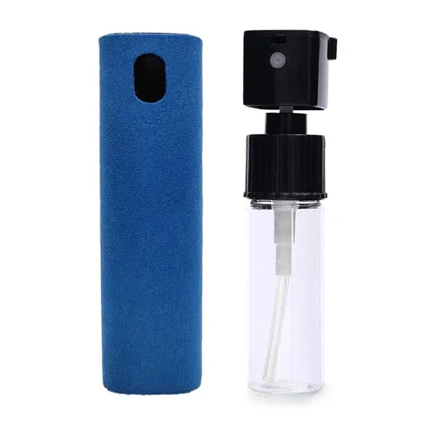 2-in-1 Premium Mikrofaser Bildschirmreiniger Sprayflasche &amp; Mikrofasertuch für Handy, iPhone, iPad, MacBook, Laptop, Computer - Reinigungstücher für Apple Geräte, Brillen, Bildschirme