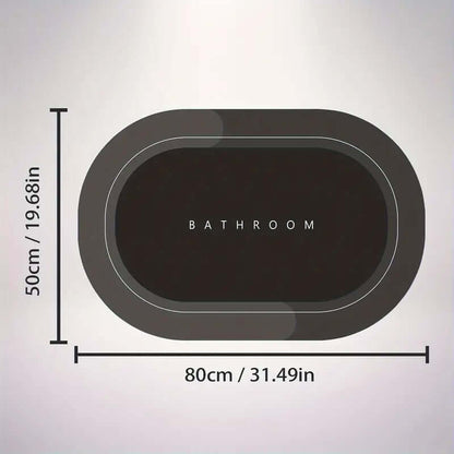 Schnelltrocknende Badmatte - Rutschfest &amp; Hygienisch